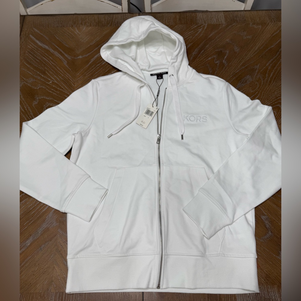 NEW Michael Kors Men Hoodie Size S White